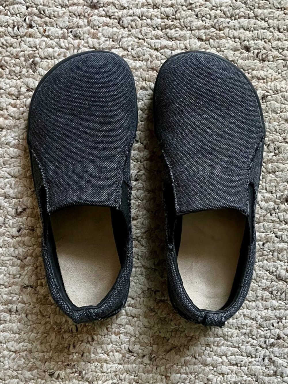 Ahinsa Recycled Slip-Ons (Barefoot/Minimalist) - Dark Grey | NWT
